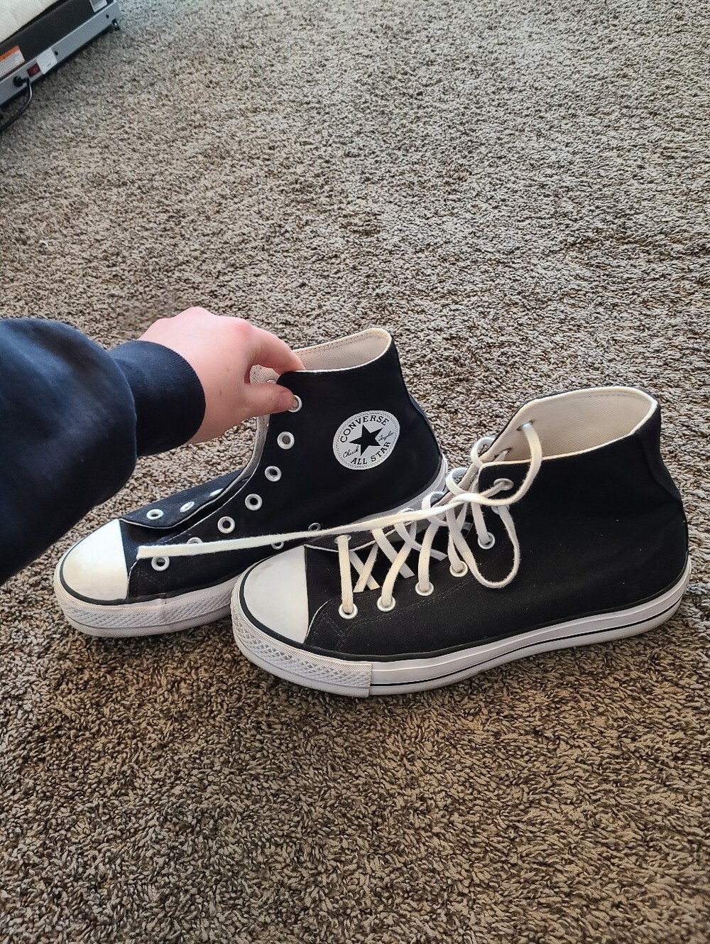 Converse Black and White High-Top Sneakers
